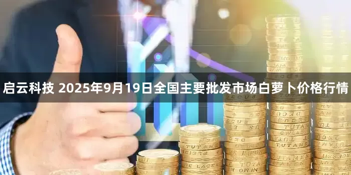 启云科技 2025年9月19日全国主要批发市场白萝卜价格行情